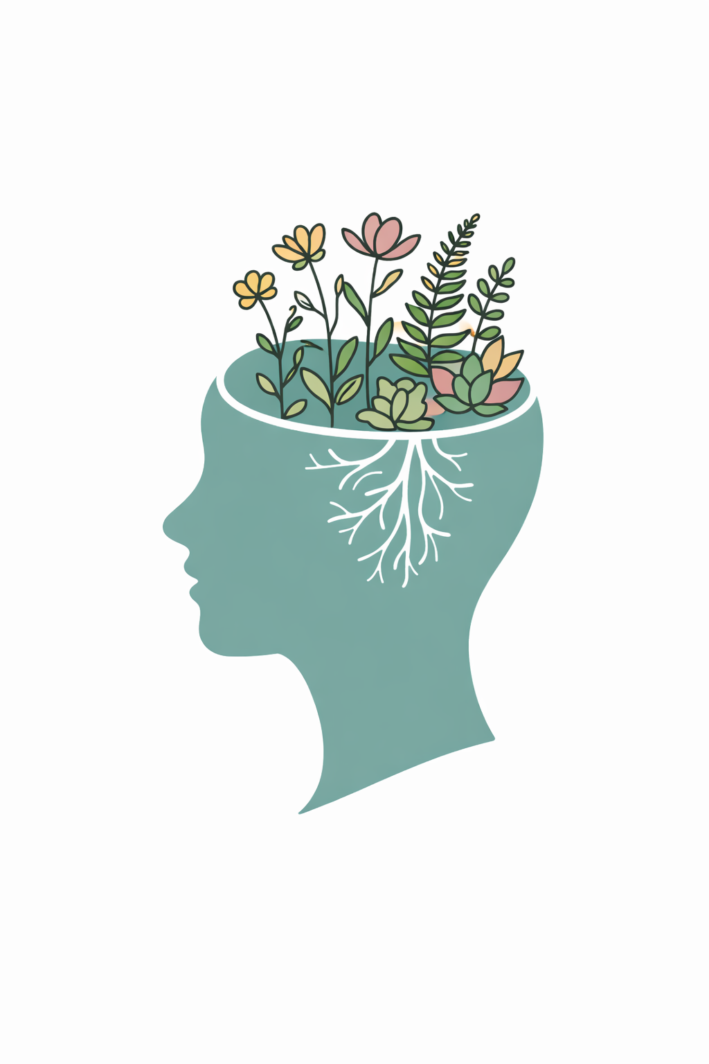 Brain in Bloom – Neurodiversity SVG Wall Art (Digital Download)