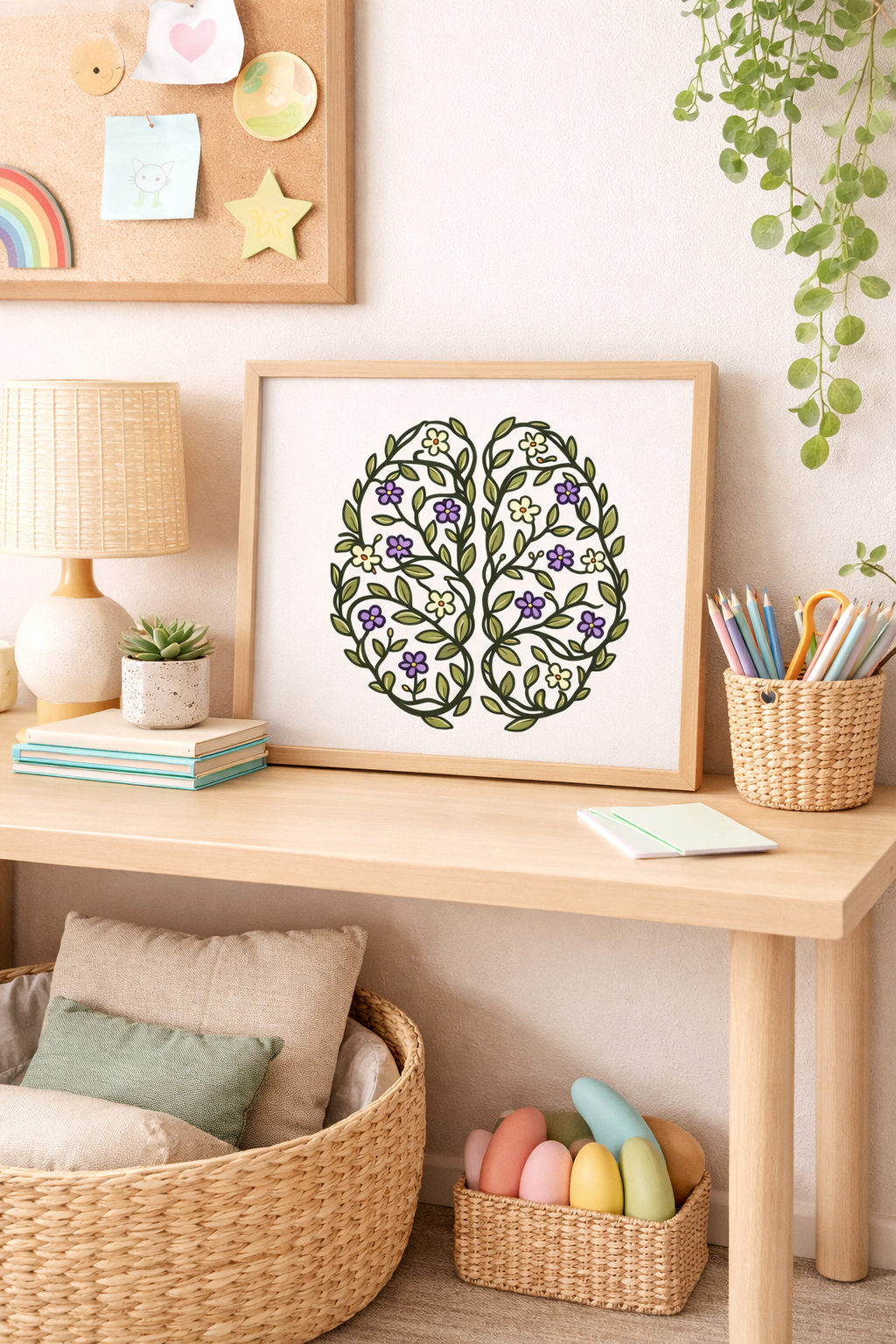 The Neural Vine - Neurodiversity SVG Wall Art (Digital Download)